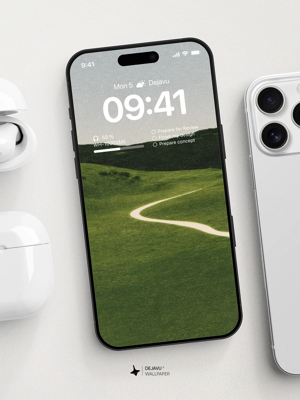 Green Hills Winding Road Wallpaper 4K for iPhone Lock Screen