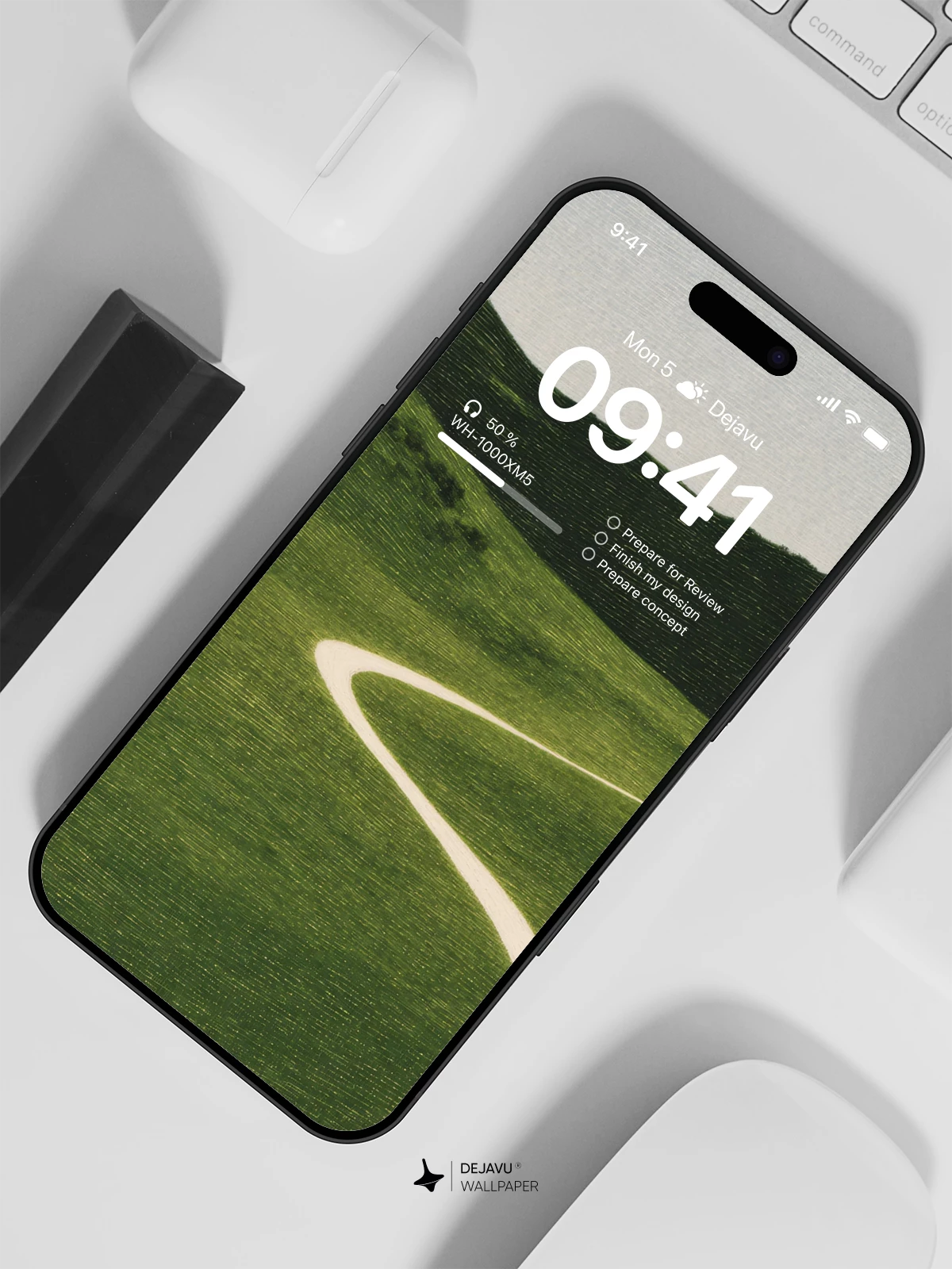 Green Hills Winding Road Wallpaper 4K for iPhone Lock Screen
