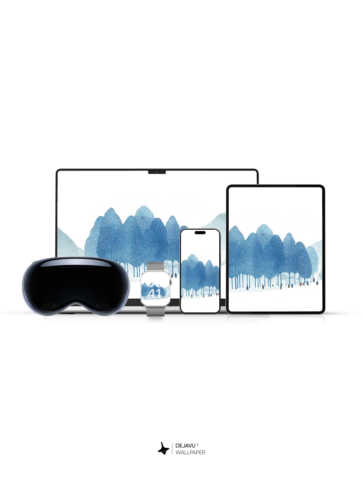 Winter Forest Landscape Wallpaper 4K for iPhone Lock Screen