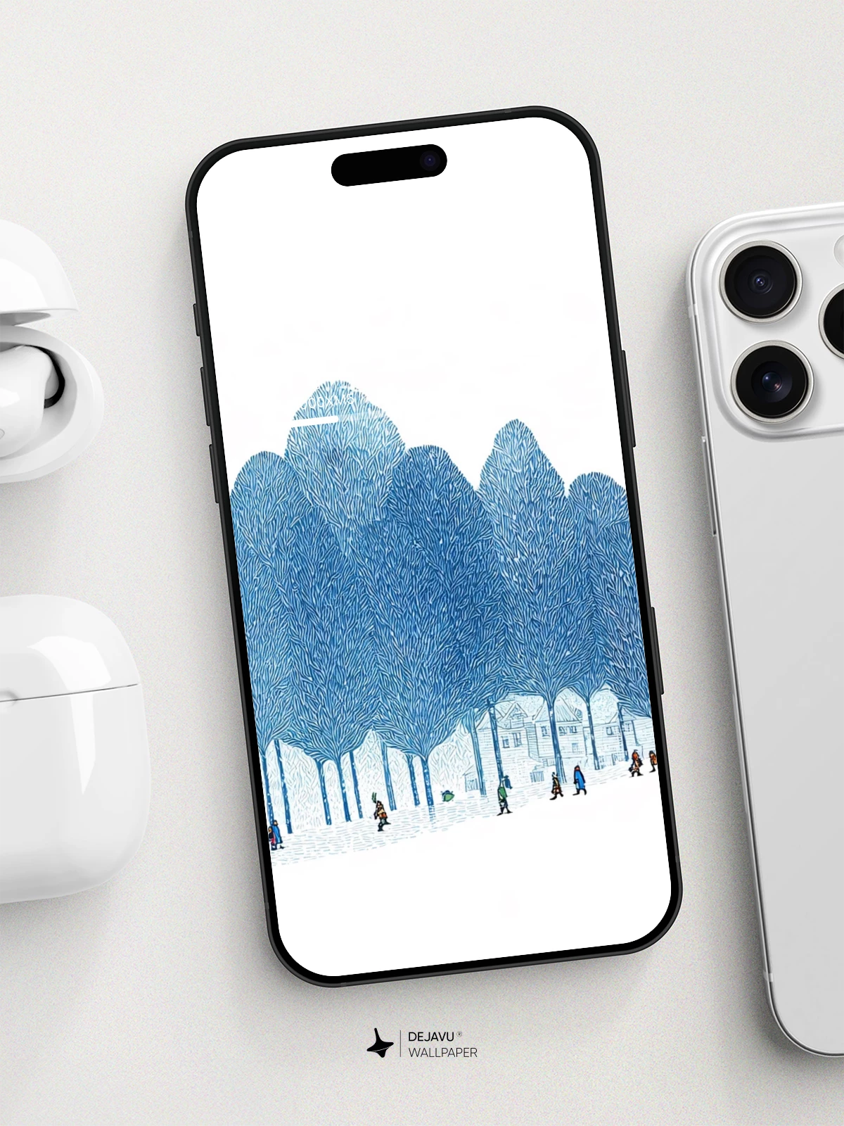Winter Forest Landscape Wallpaper 4K for iPhone Lock Screen