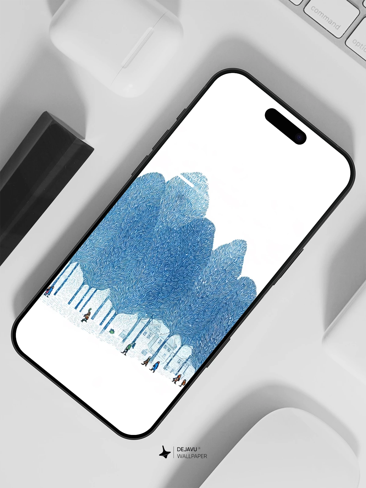 Winter Forest Landscape Wallpaper 4K for iPhone Lock Screen