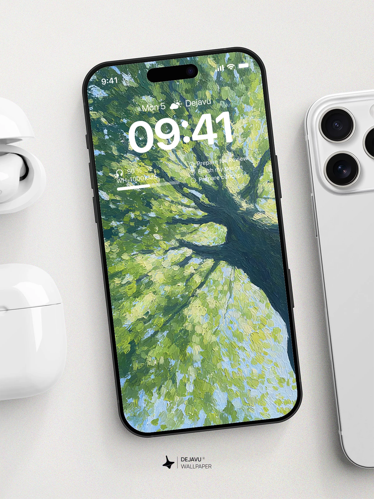 Green Tree Canopy Wallpaper 4K for iPhone Lock Screen