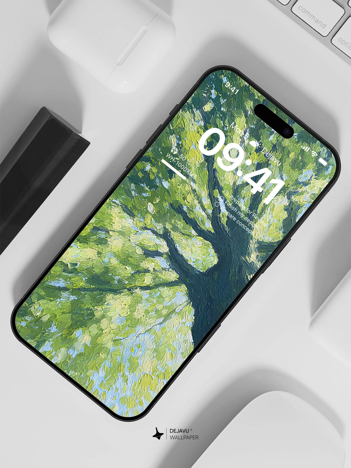 Green Tree Canopy Wallpaper 4K for iPhone Lock Screen