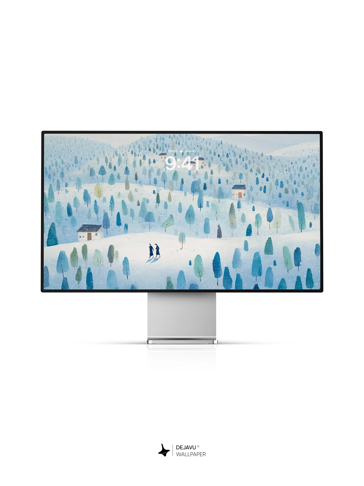 Winter Forest Landscape Wallpaper 4K for iPhone Lock Screen