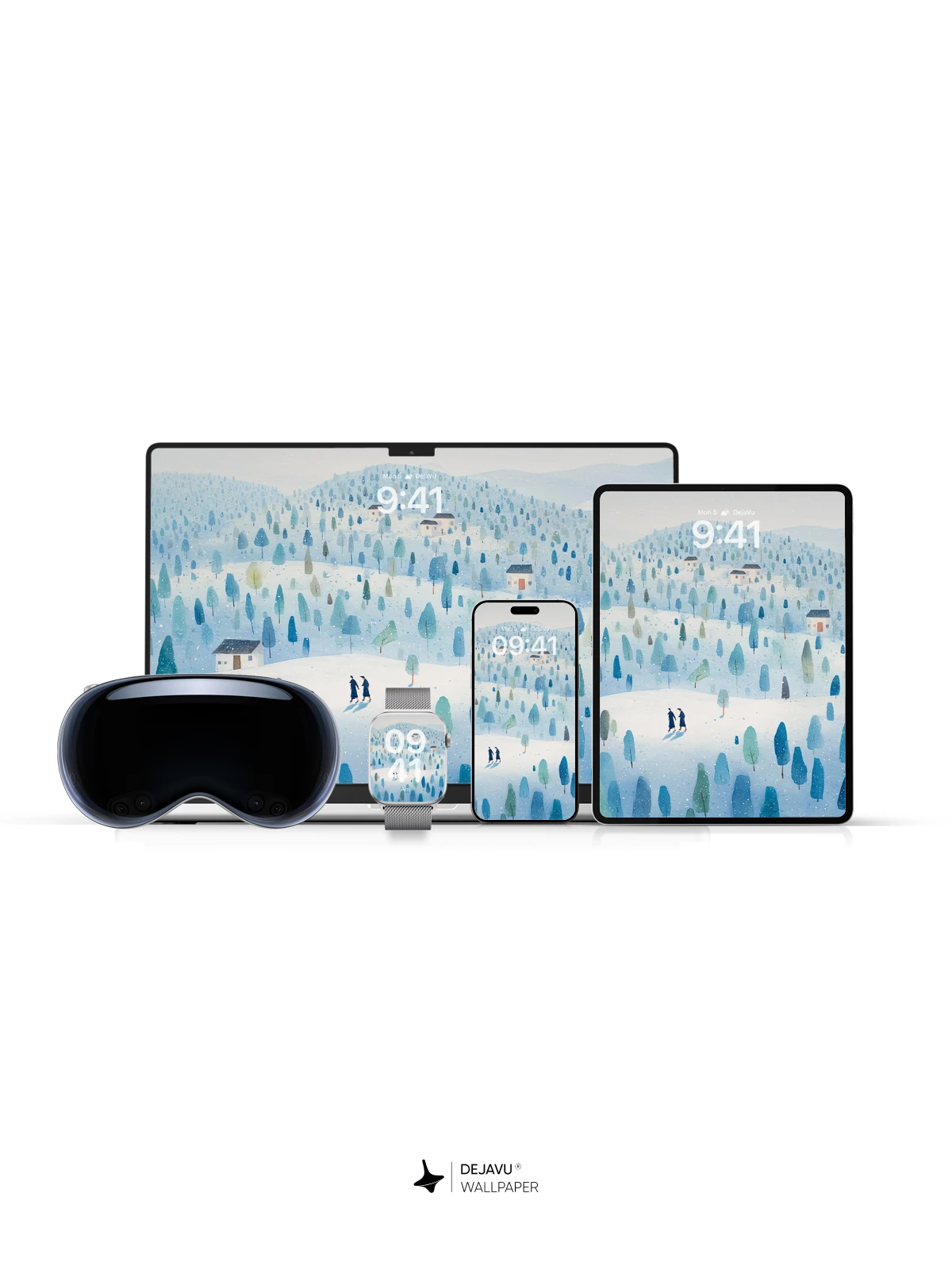 Winter Forest Landscape Wallpaper 4K for iPhone Lock Screen