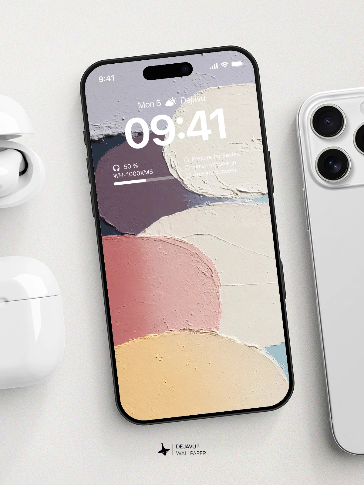Abstract Pastel Shapes Wallpaper 4K for iPhone Lock Screen
