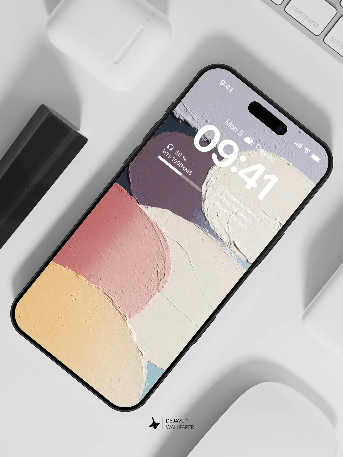 Abstract Pastel Shapes Wallpaper 4K for iPhone Lock Screen