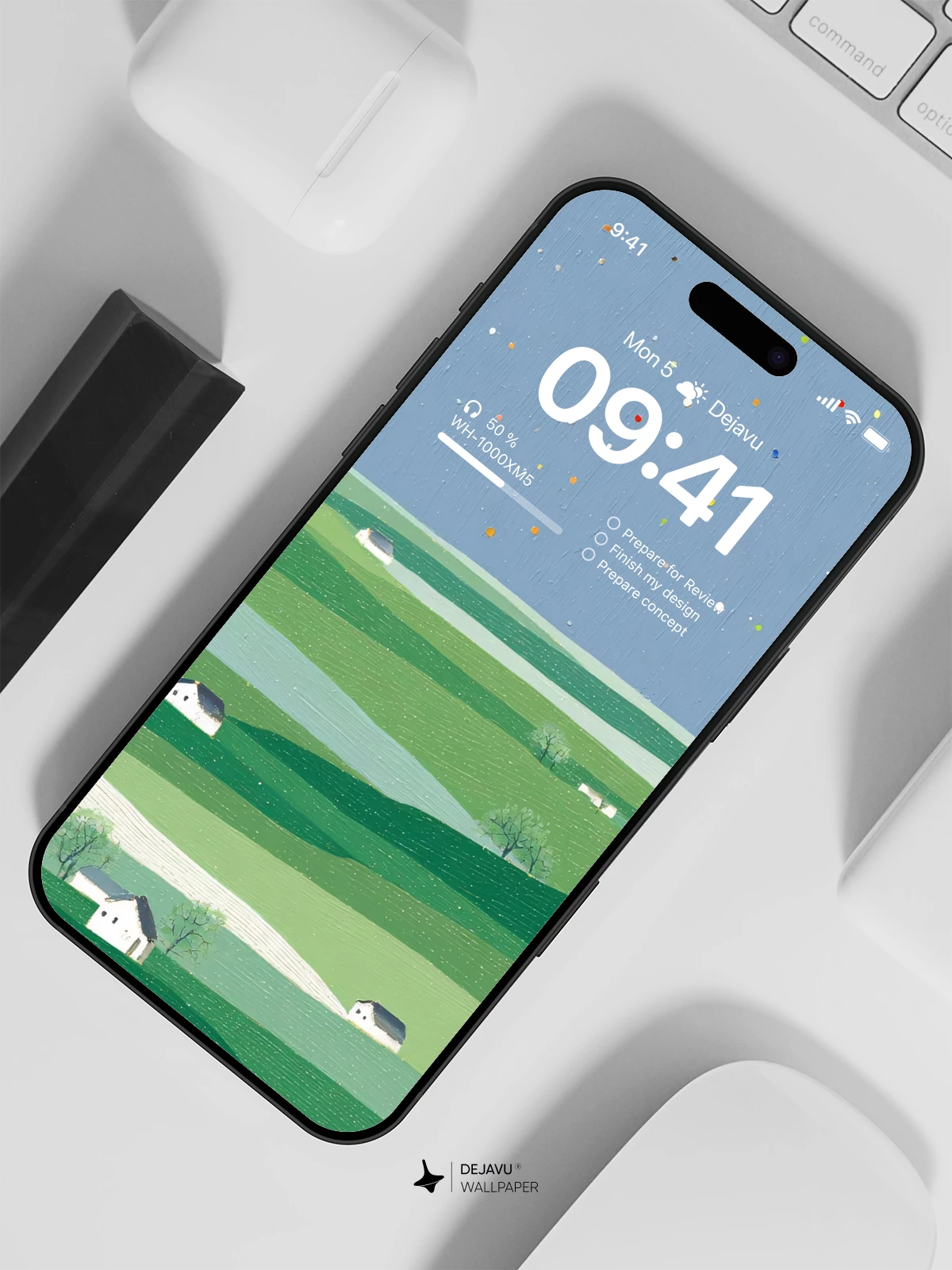 Pastoral Landscape Wallpaper 4K for iPhone Lock Screen