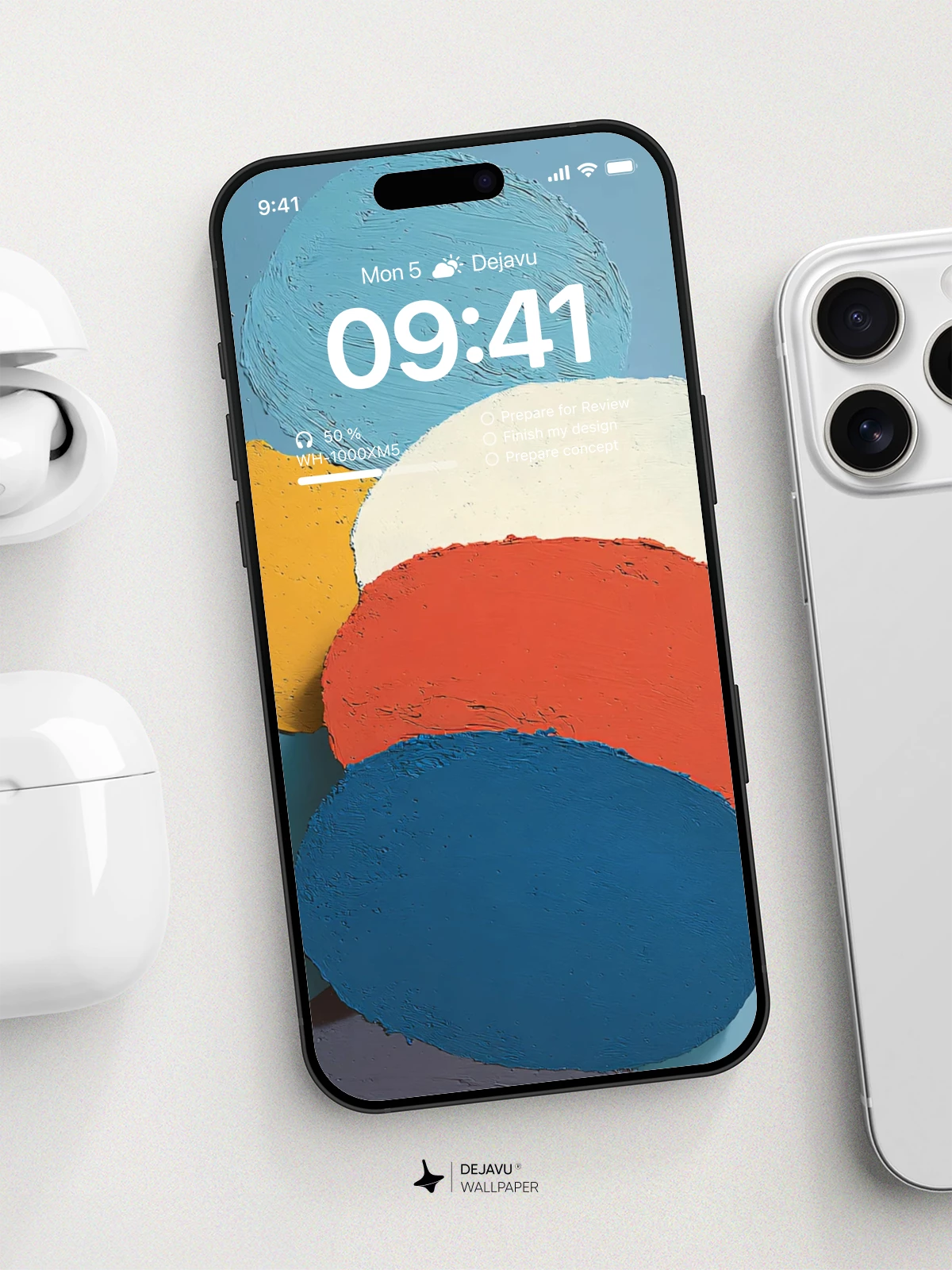 Abstract Colorful Circles Wallpaper 4K for iPhone Lock Screen