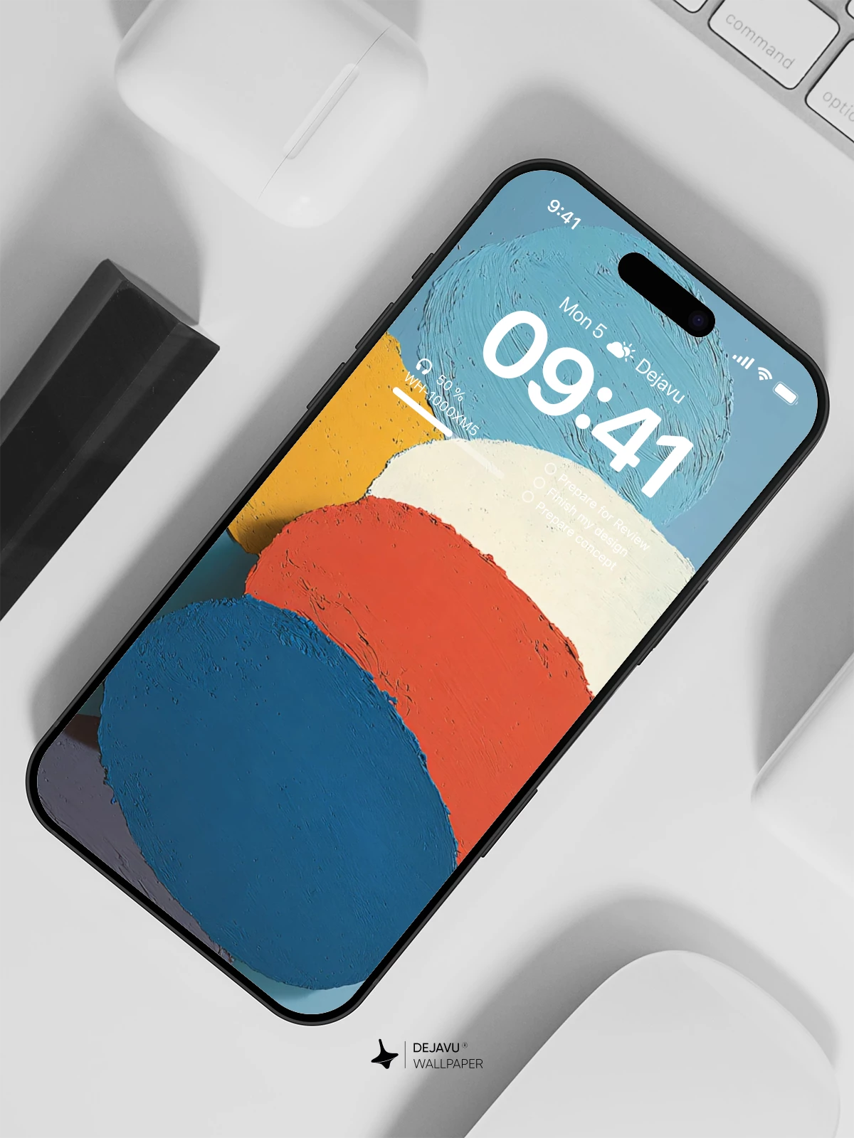 Abstract Colorful Circles Wallpaper 4K for iPhone Lock Screen