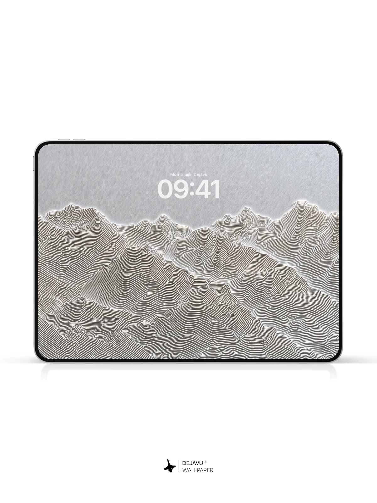 3D Topographic Mountain Wall Art Wallpaper 4K for iPhone Lock Screen