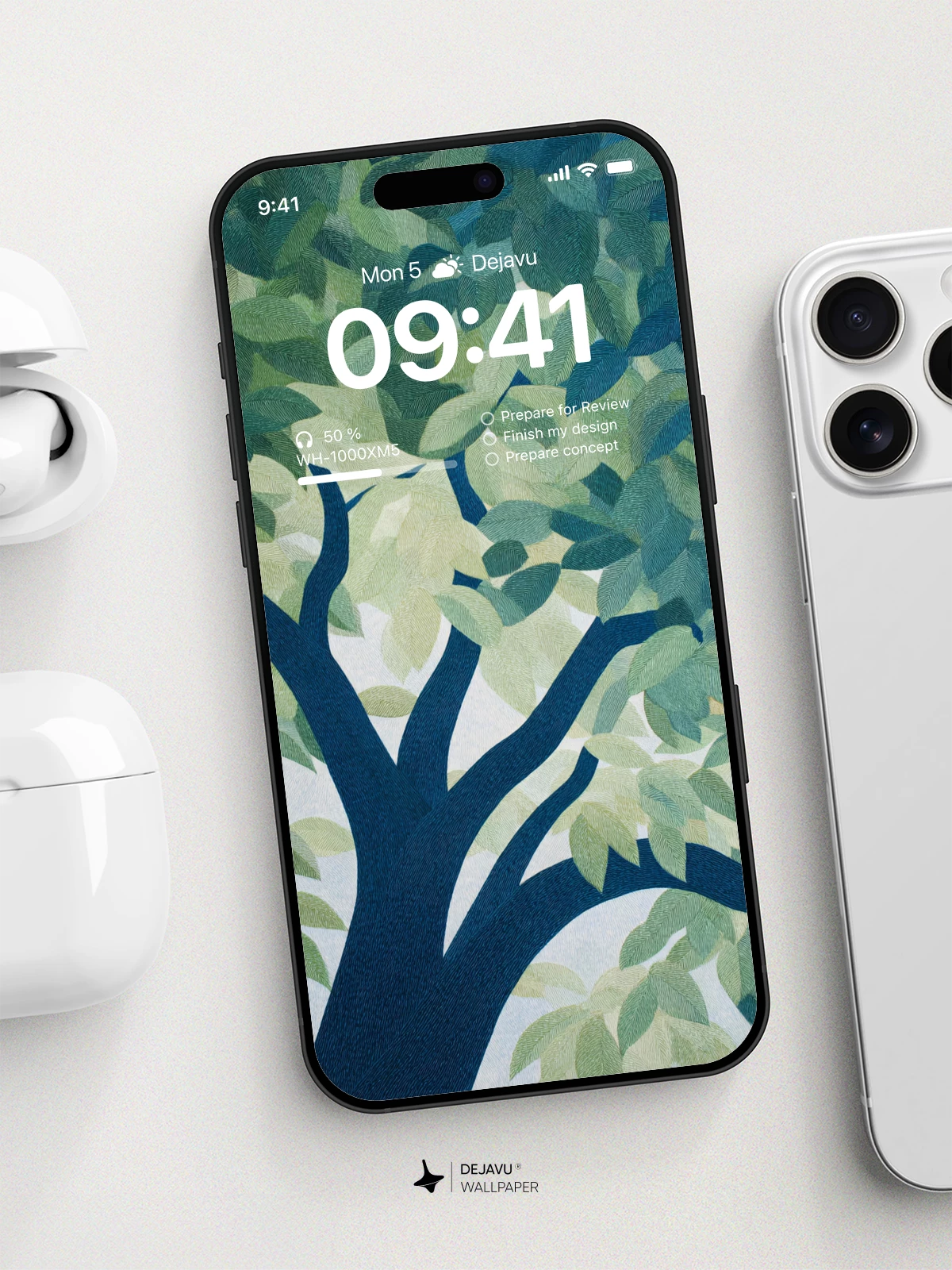 Green Tree Canopy Wallpaper 4K for iPhone Lock Screen