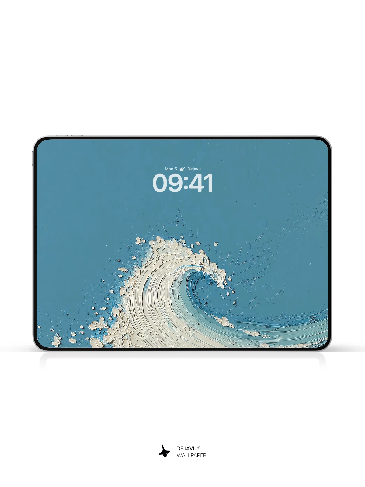 Blue Ocean Wave Texture Wallpaper 4K for iPhone Lock Screen