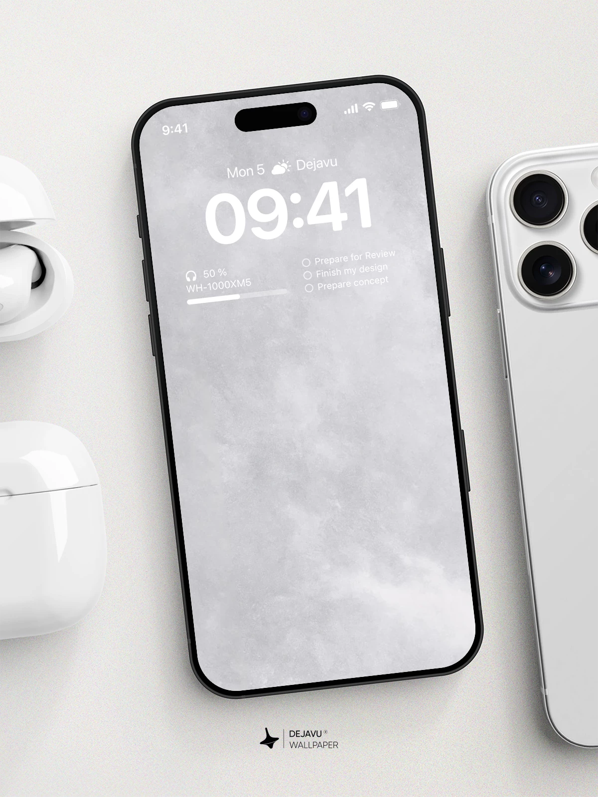 White Snow Texture Wallpaper 4K for iPhone Lock Screen