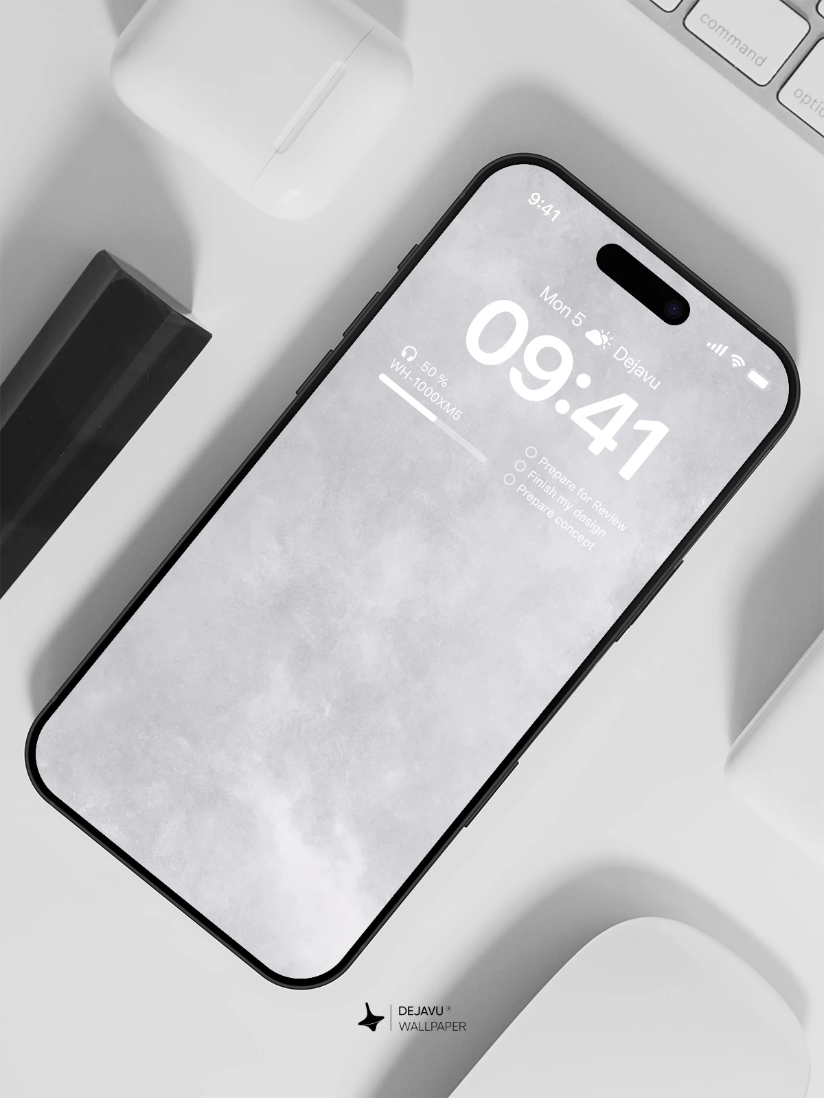 White Snow Texture Wallpaper 4K for iPhone Lock Screen