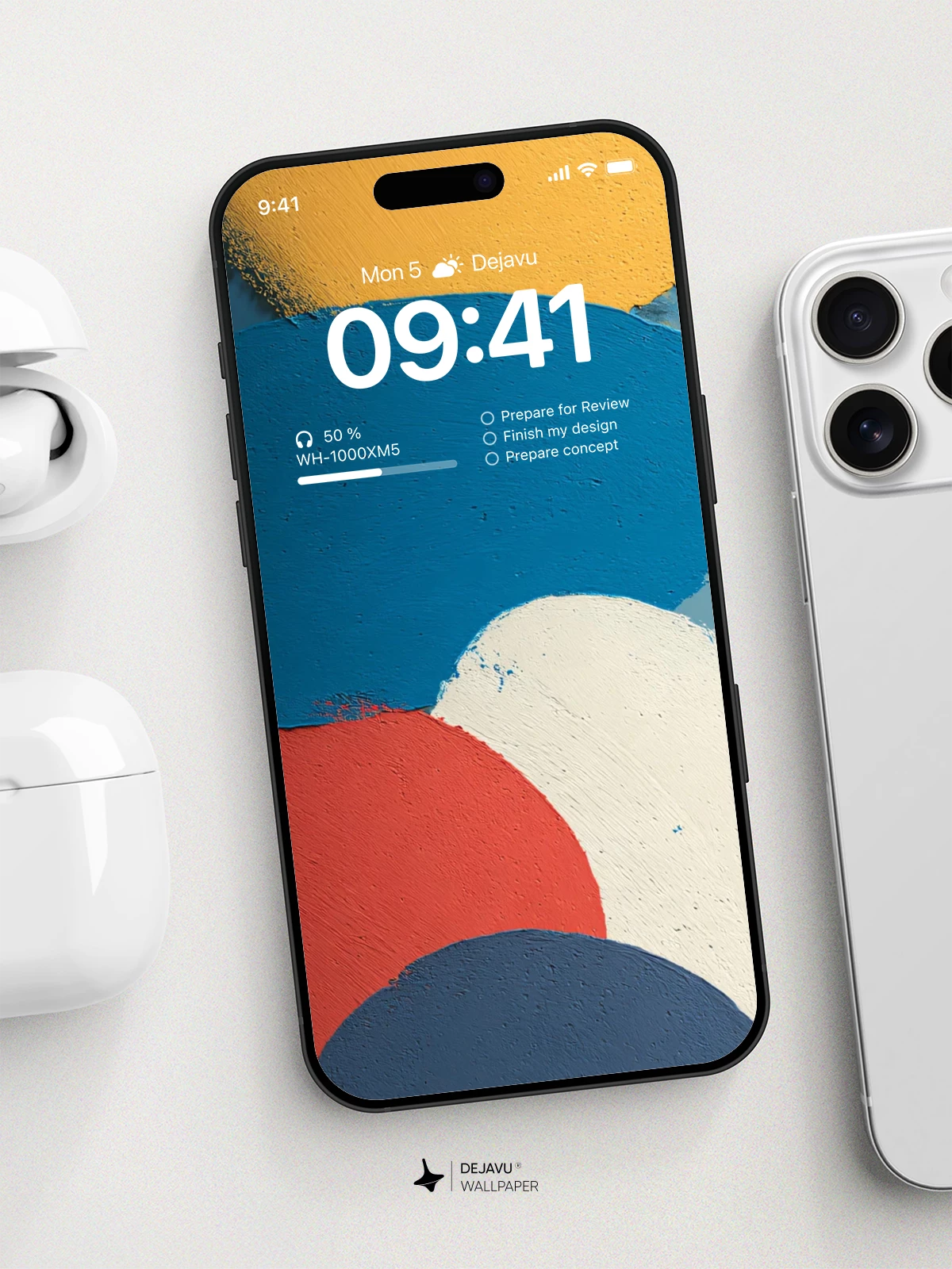 Abstract Colorful Circles Wallpaper 4K for iPhone Lock Screen