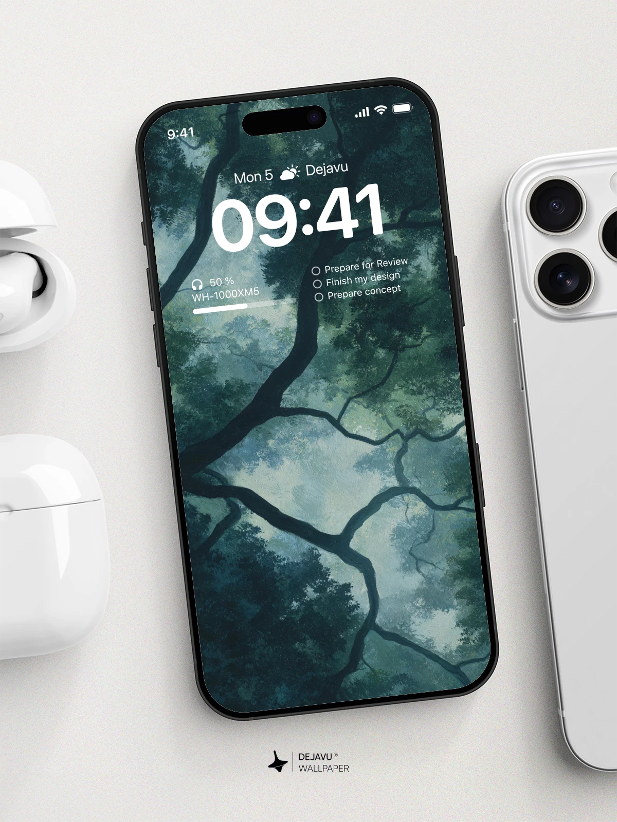 Dark Forest Canopy Wallpaper 4K for iPhone Lock Screen