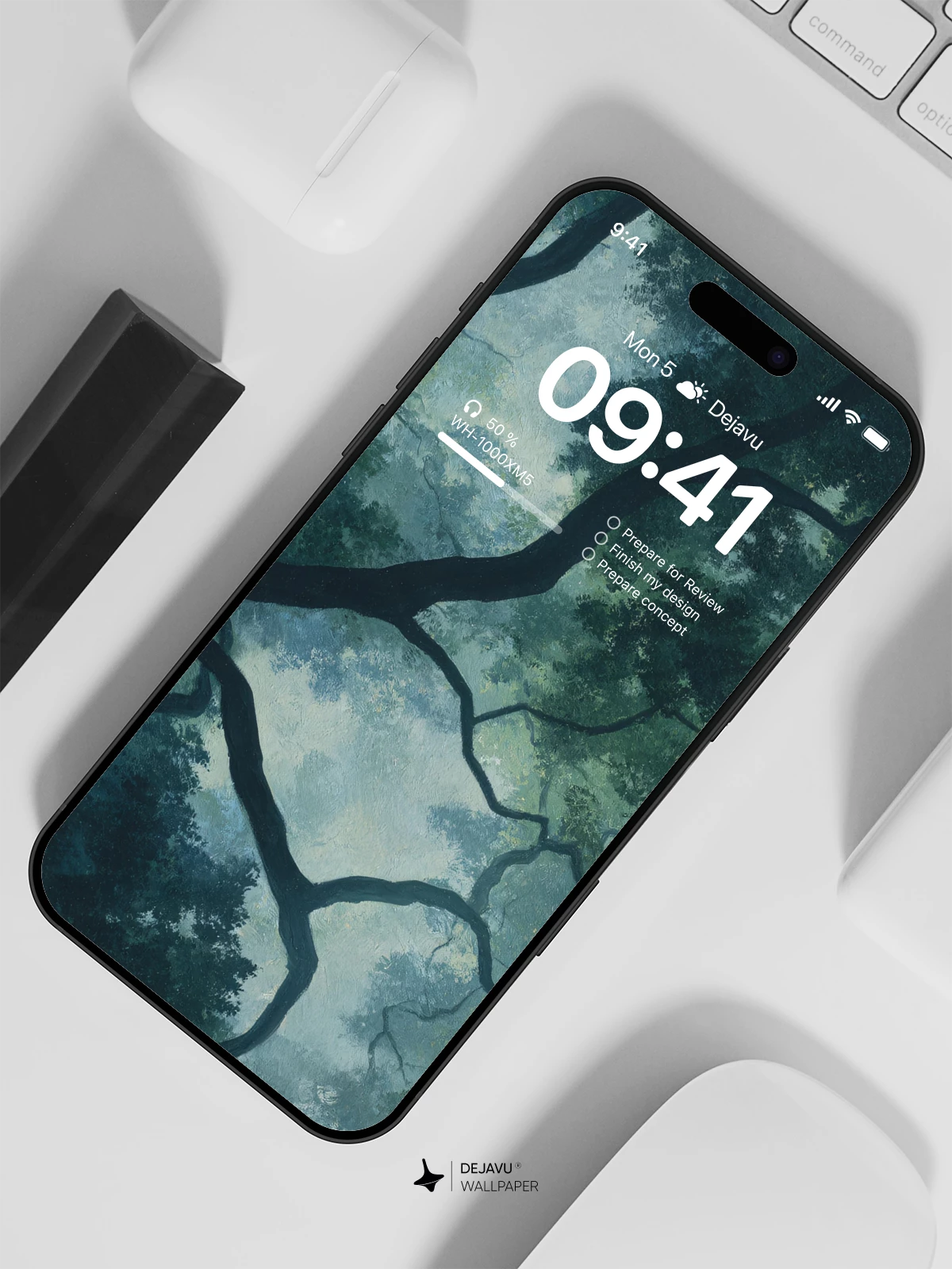 Dark Forest Canopy Wallpaper 4K for iPhone Lock Screen