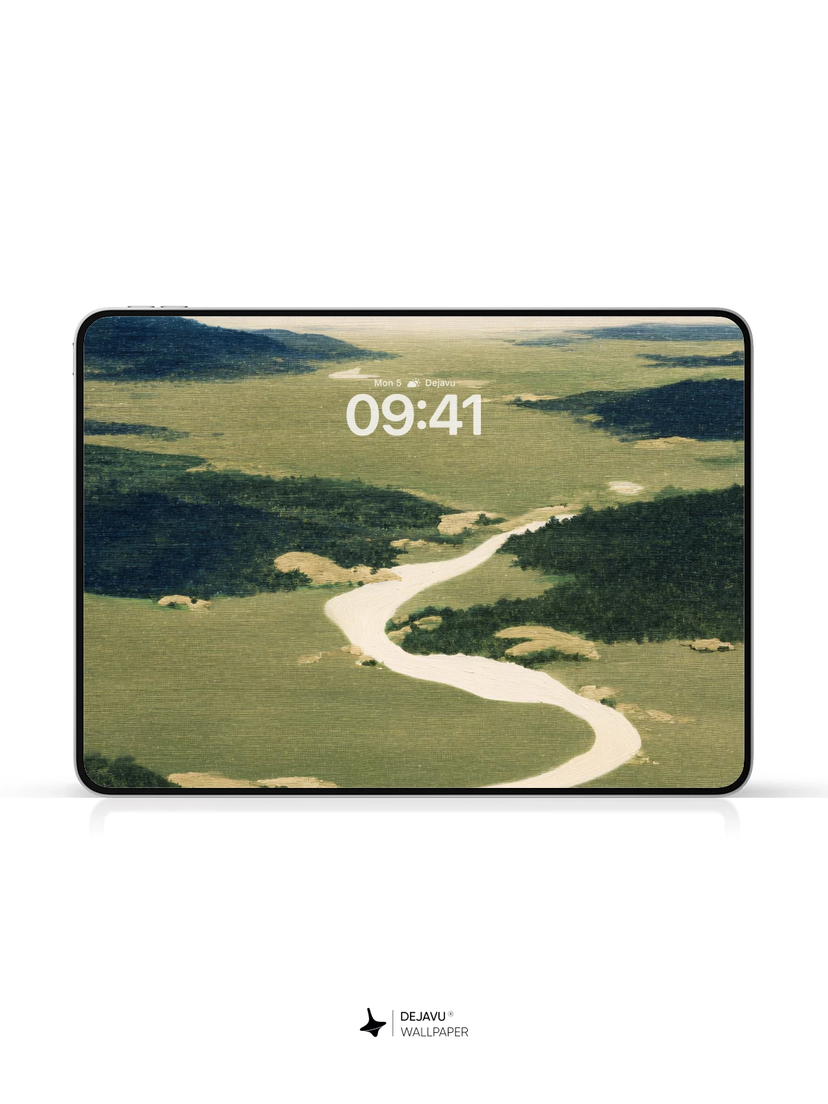 Winding River Landscape Wallpaper 4K for iPhone Lock Screen