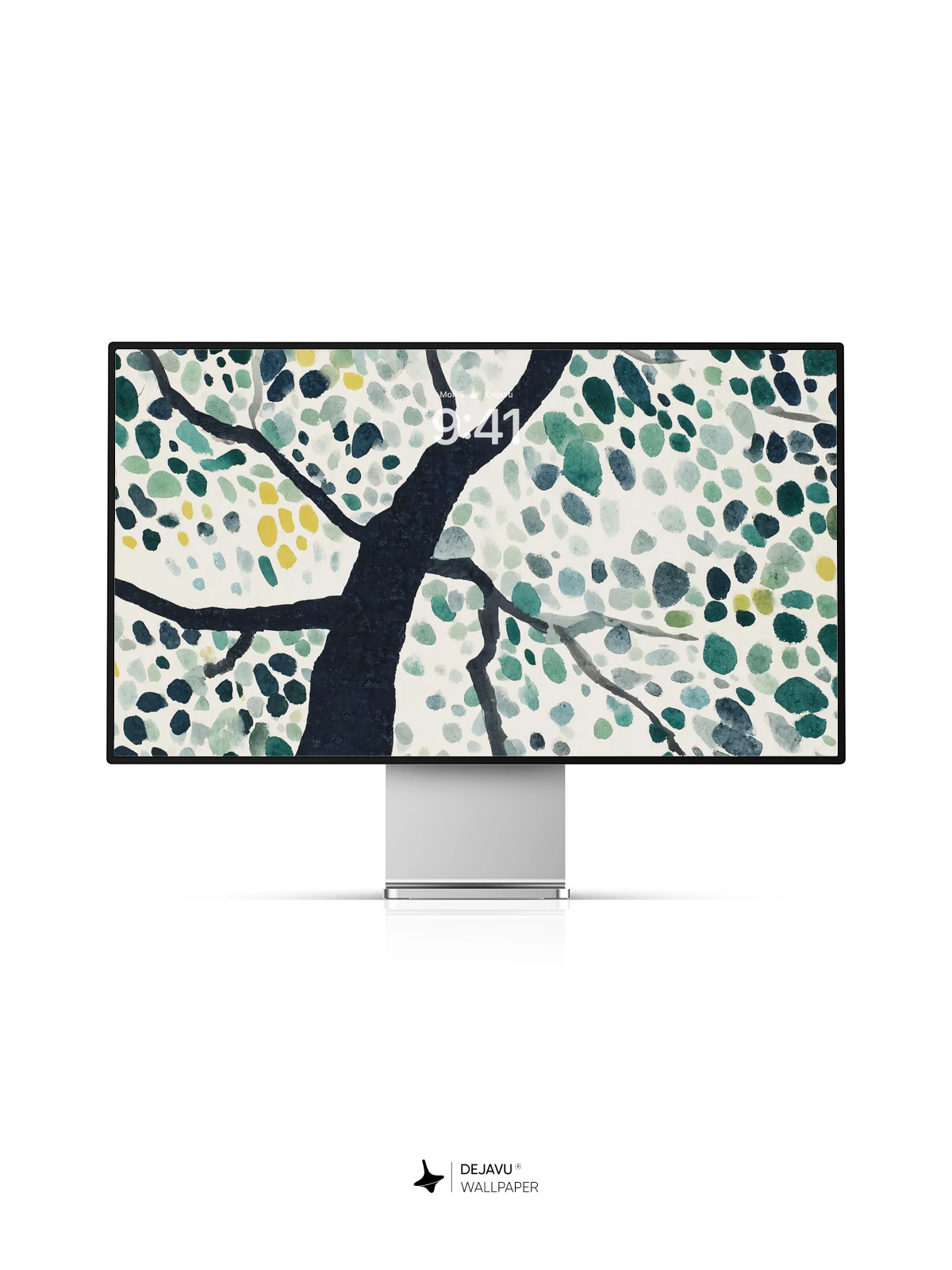Abstract Tree Watercolor Wallpaper 4K for iPhone Lock Screen