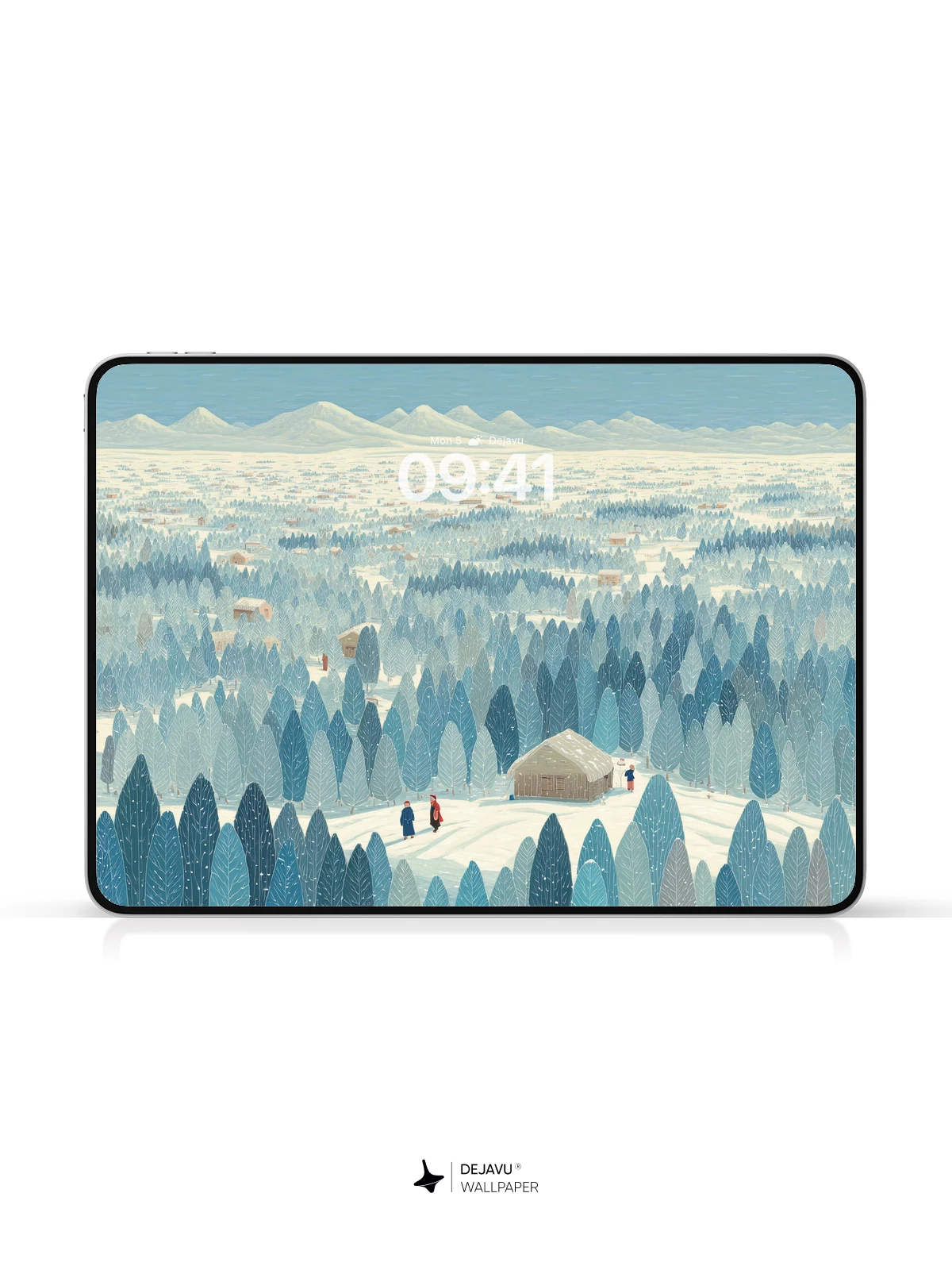 Winter Forest Landscape Wallpaper 4K for iPhone Lock Screen