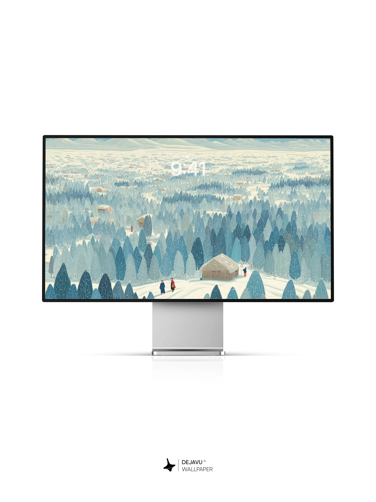 Winter Forest Landscape Wallpaper 4K for iPhone Lock Screen