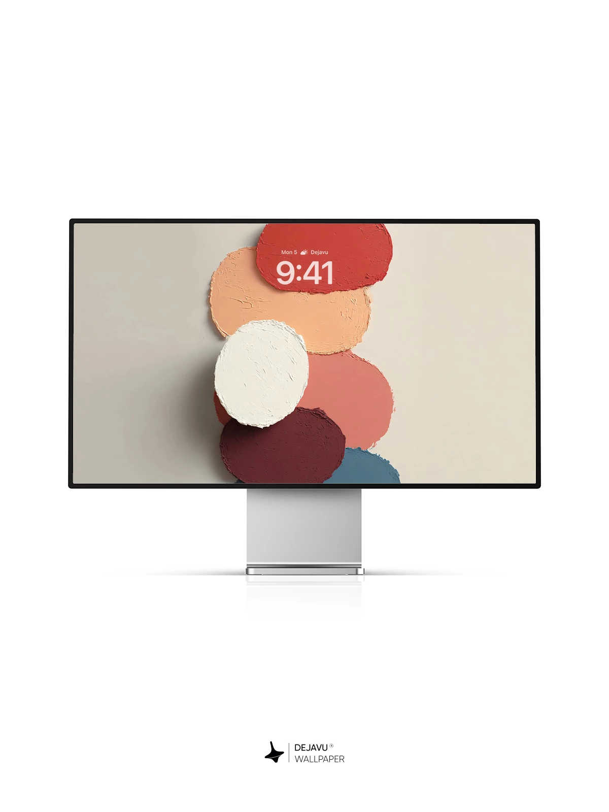 Abstract Colorful Ovals Wall Art 4K Wallpaper for iPhone Lock Screen