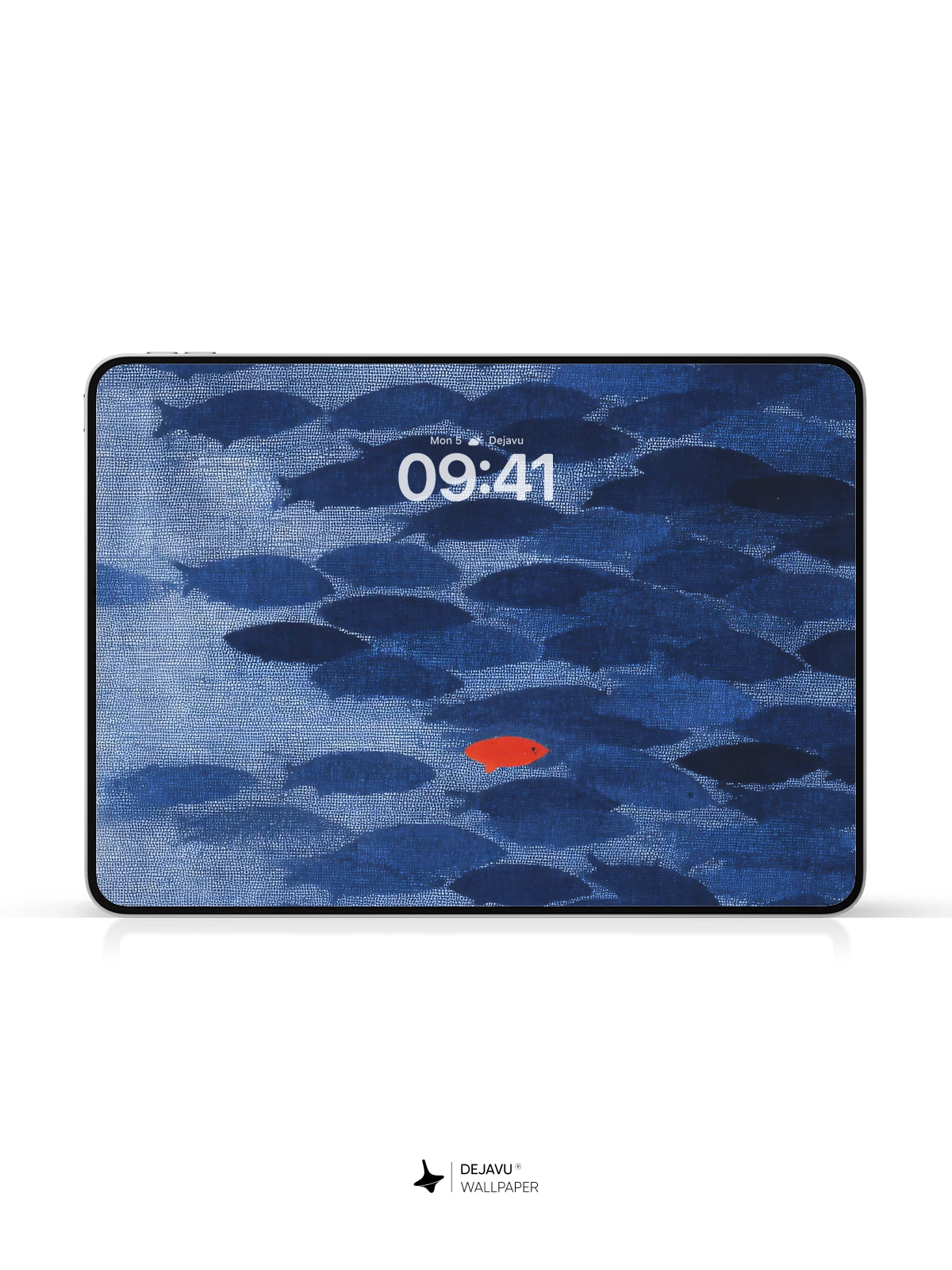 School of Fish Minimalist Wallpaper 4K for iPhone Lock Screen