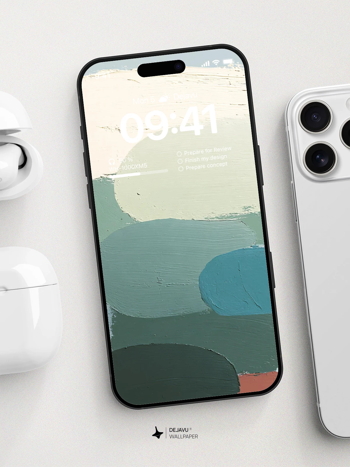 Abstract Pastel Shapes Wallpaper 4K for iPhone Lock Screen