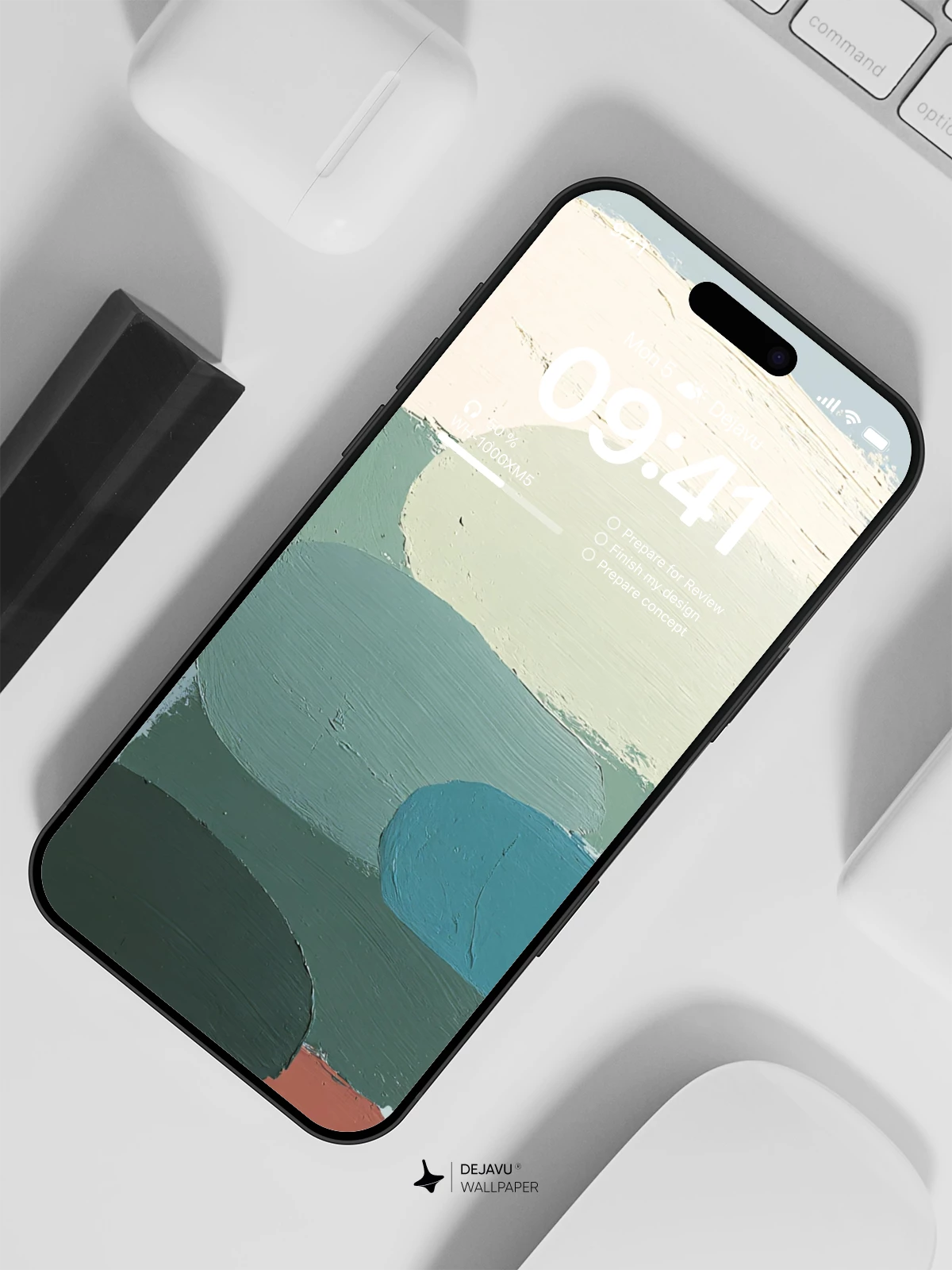 Abstract Pastel Shapes Wallpaper 4K for iPhone Lock Screen