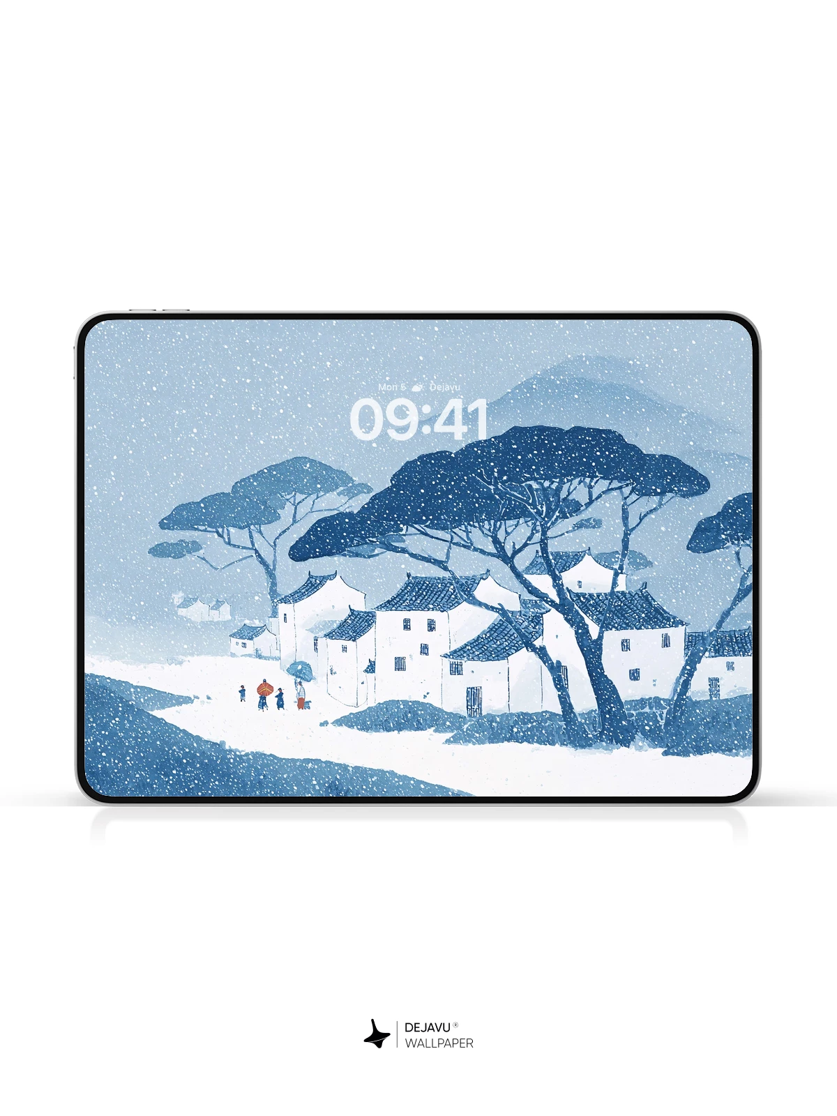Winter Village Snow Wallpaper 4K for iPhone Lock Screen
