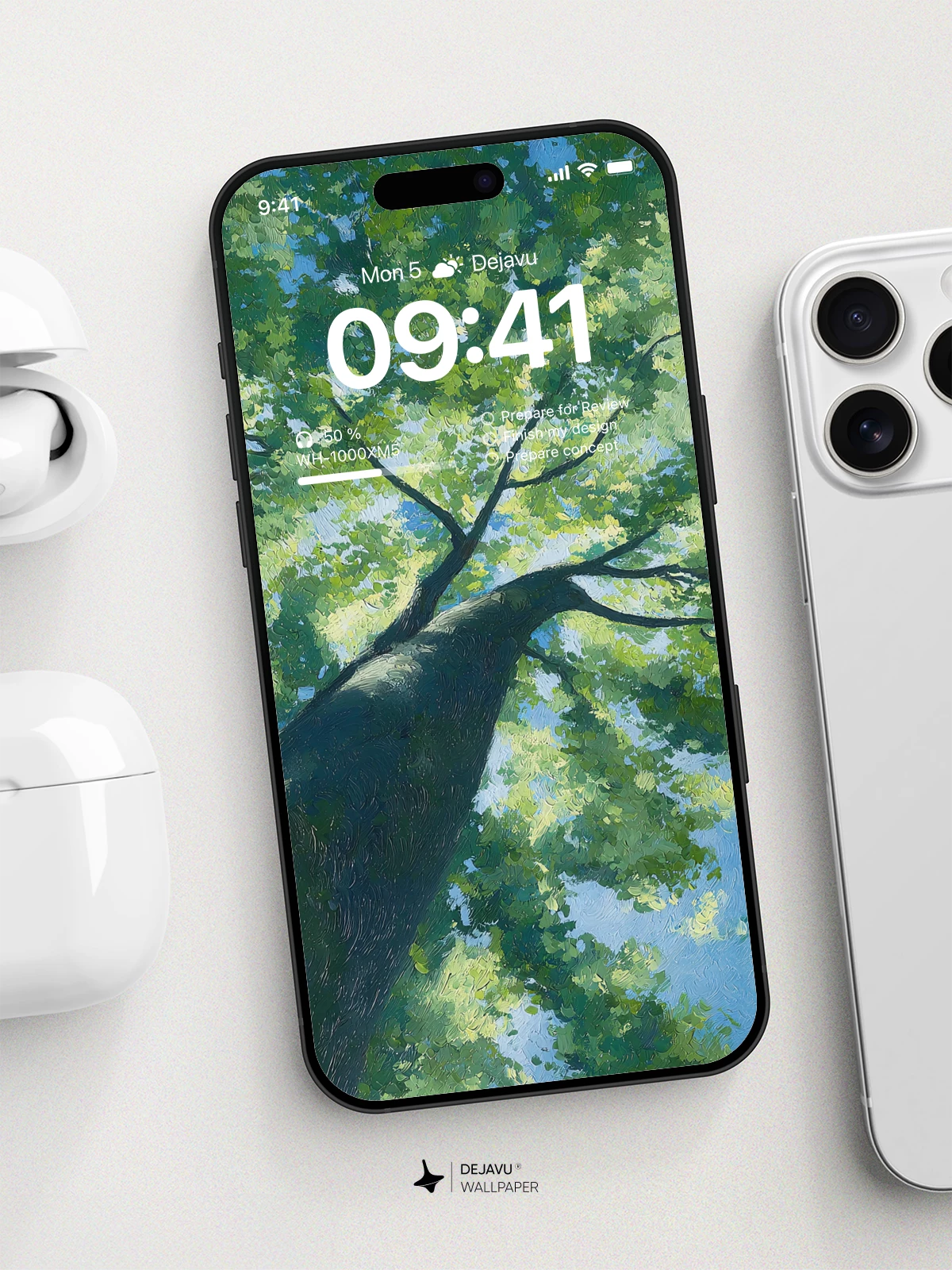 Green Tree Canopy Wallpaper 4K for iPhone Lock Screen
