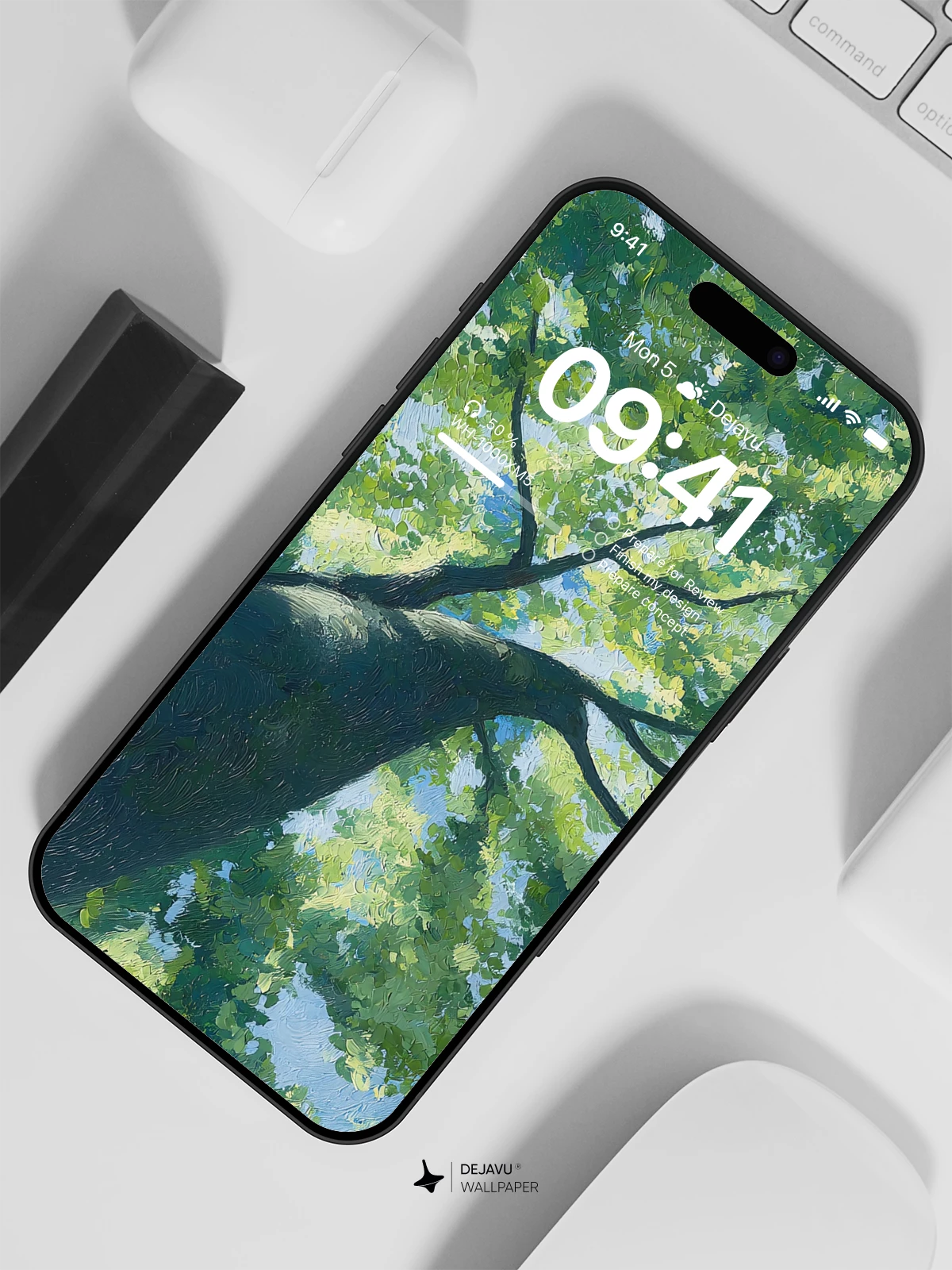 Green Tree Canopy Wallpaper 4K for iPhone Lock Screen