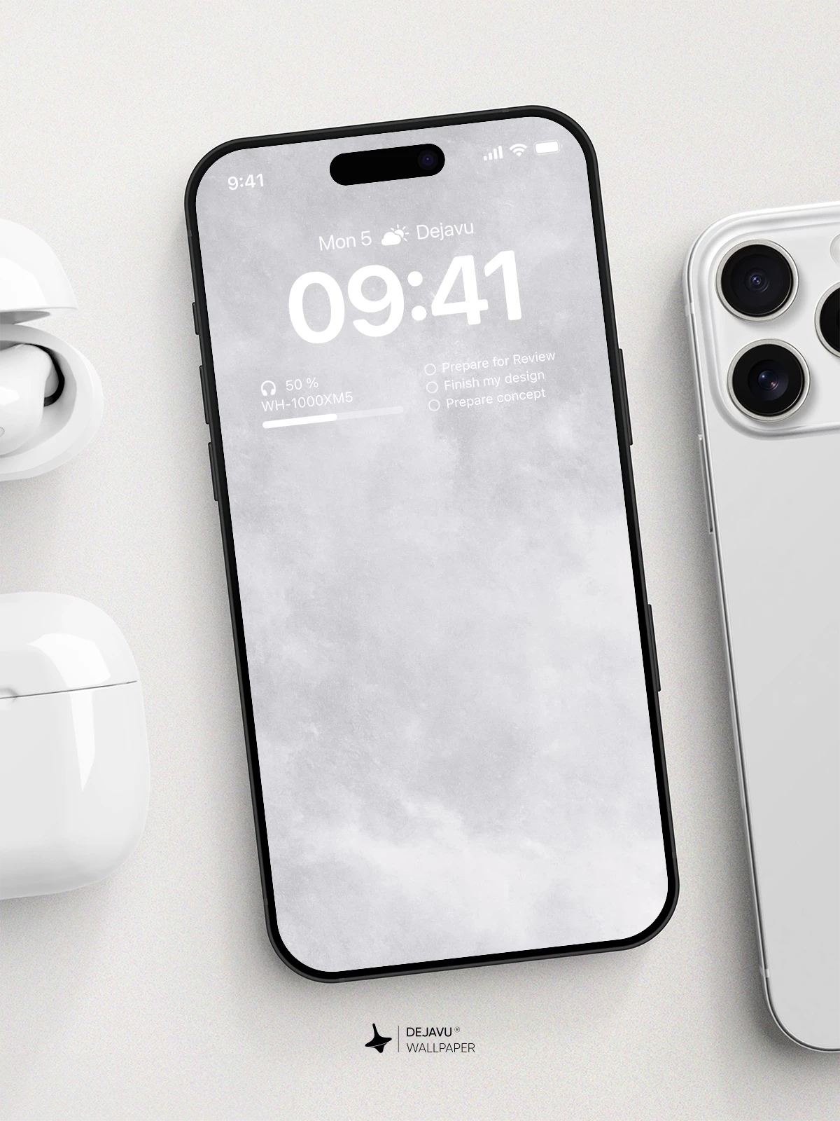 White Snow Texture Wallpaper 4K for iPhone Lock Screen
