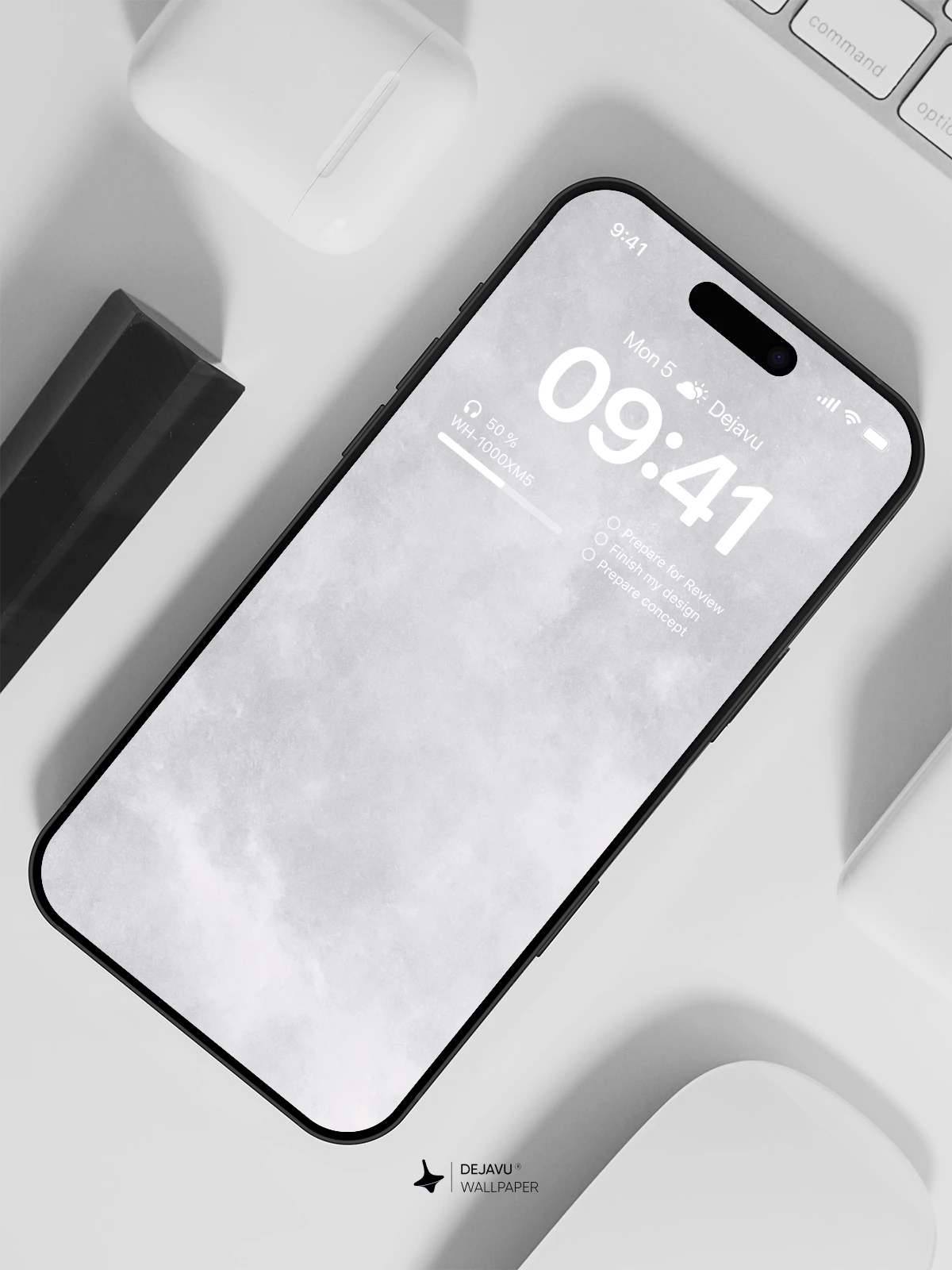 White Snow Texture Wallpaper 4K for iPhone Lock Screen